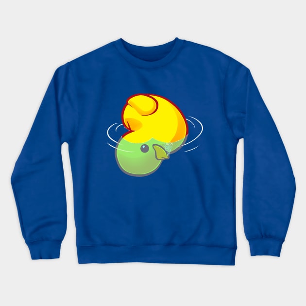 Rubber Ducky Drowning - A Sad Story in 3 Blubbs Crewneck Sweatshirt by kgullholmen